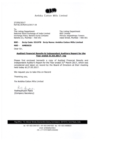 Y2016-17 Q4 Year end report