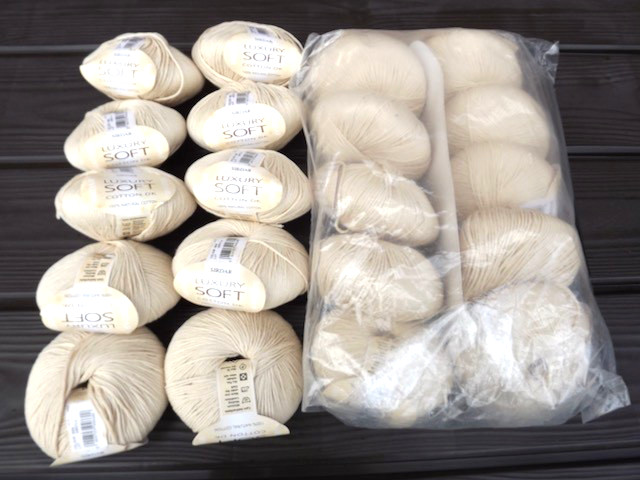 Sirdar Luxury soft DK, 100 % cotton, bag of 20, 104 yards ea. made in Brazil