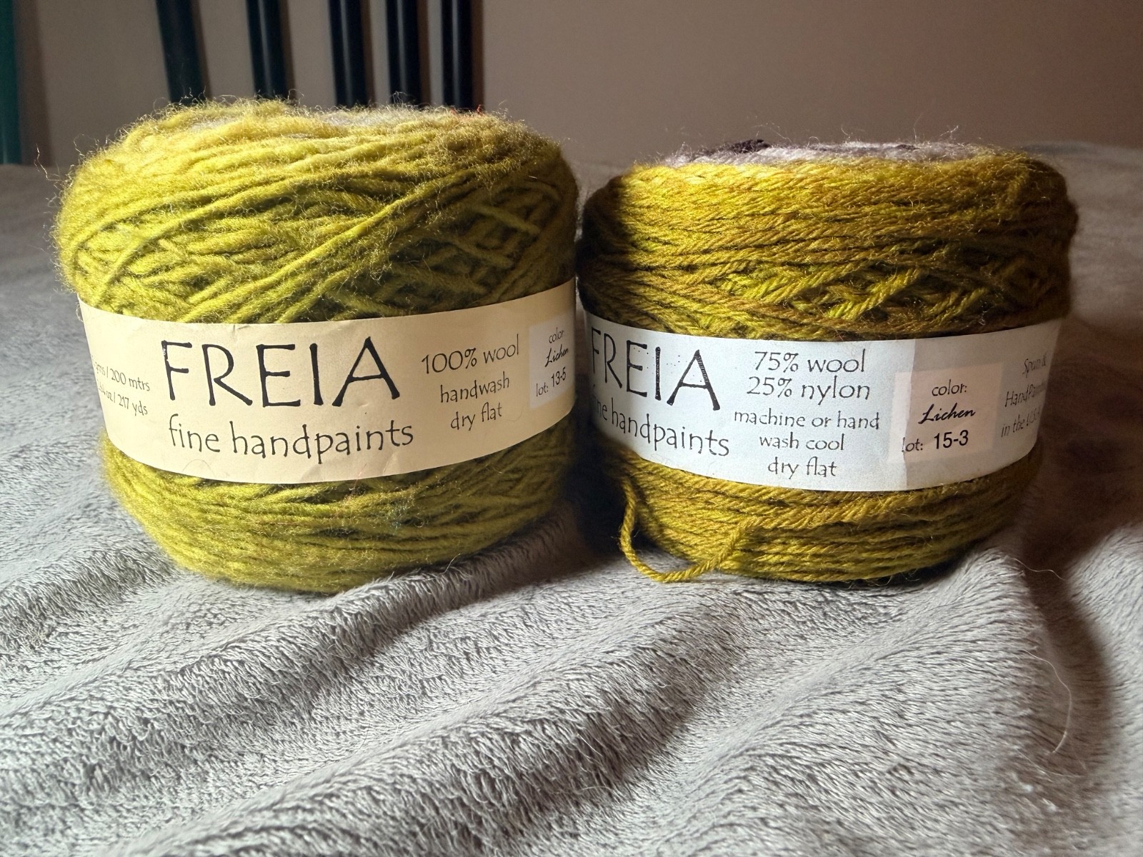 Freia fine handpaints Sock Yarn color Lichen 2 Pack 50 g