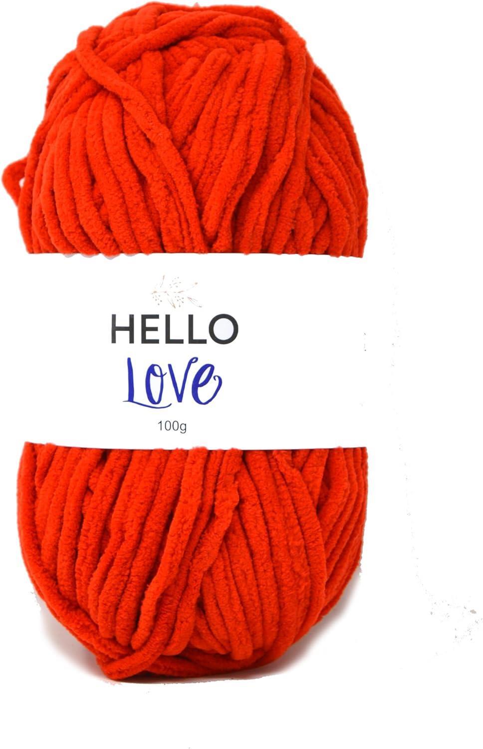 Creative World Of Crafts Hello Love Yarn – 038 Bright Red
