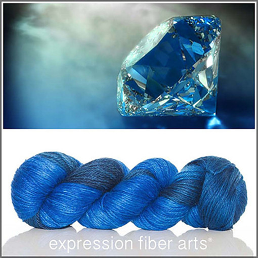 Expression Fiber Arts Alpaca Silk DK, you choose the color, hand dyed