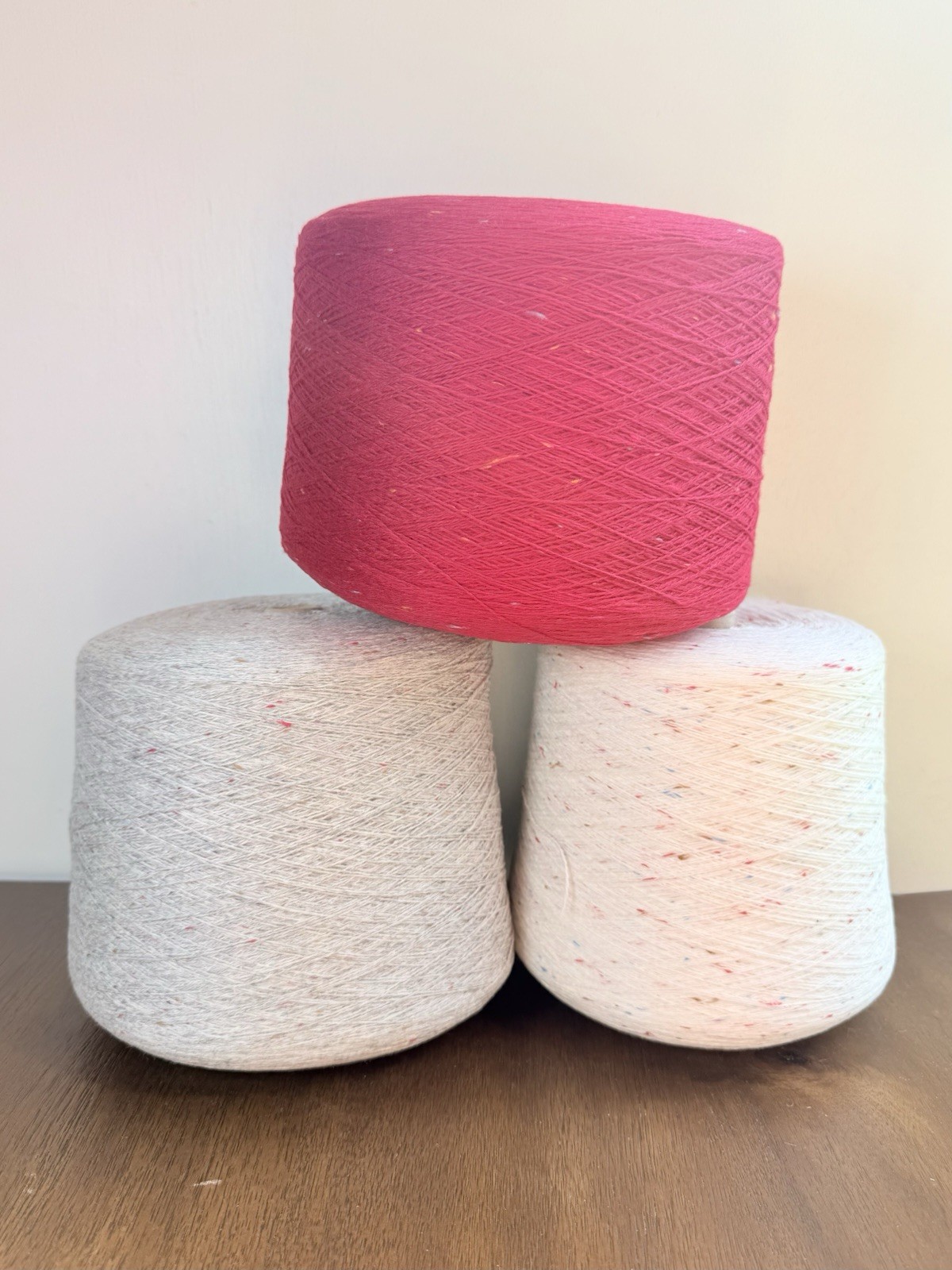 Cotton–Wool Blend Speckled Cone Yarn 2/16nm