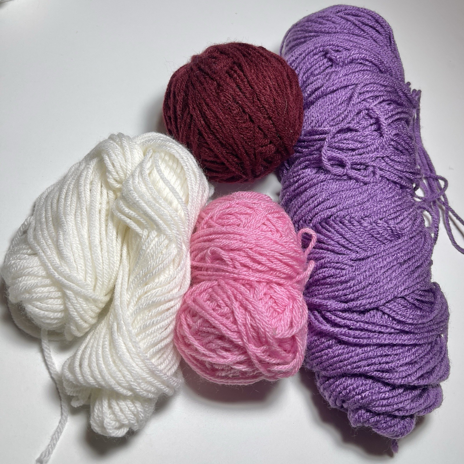 UNBRANDED ACRYLIC YARN. Lot Of 4. I Combine Shipping,Read Detail