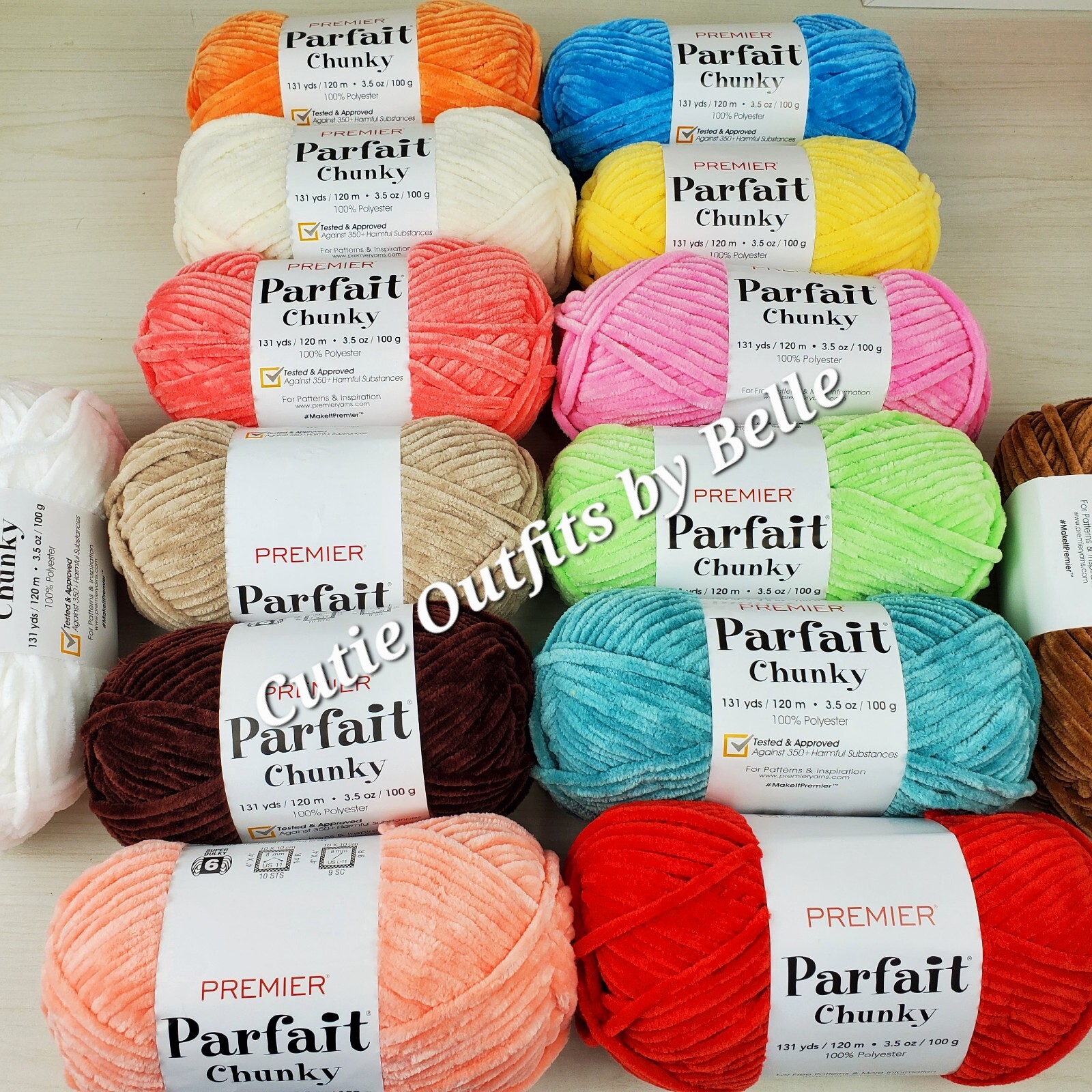 Premier PARFAIT CHUNKY Yarn 3.5oz 131 yds Choose color
