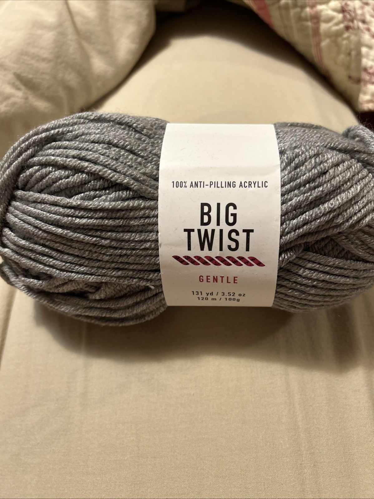 Big Twist Yarns Value Acrylic 380 Yds 6 Oz 170 G Medium Gray