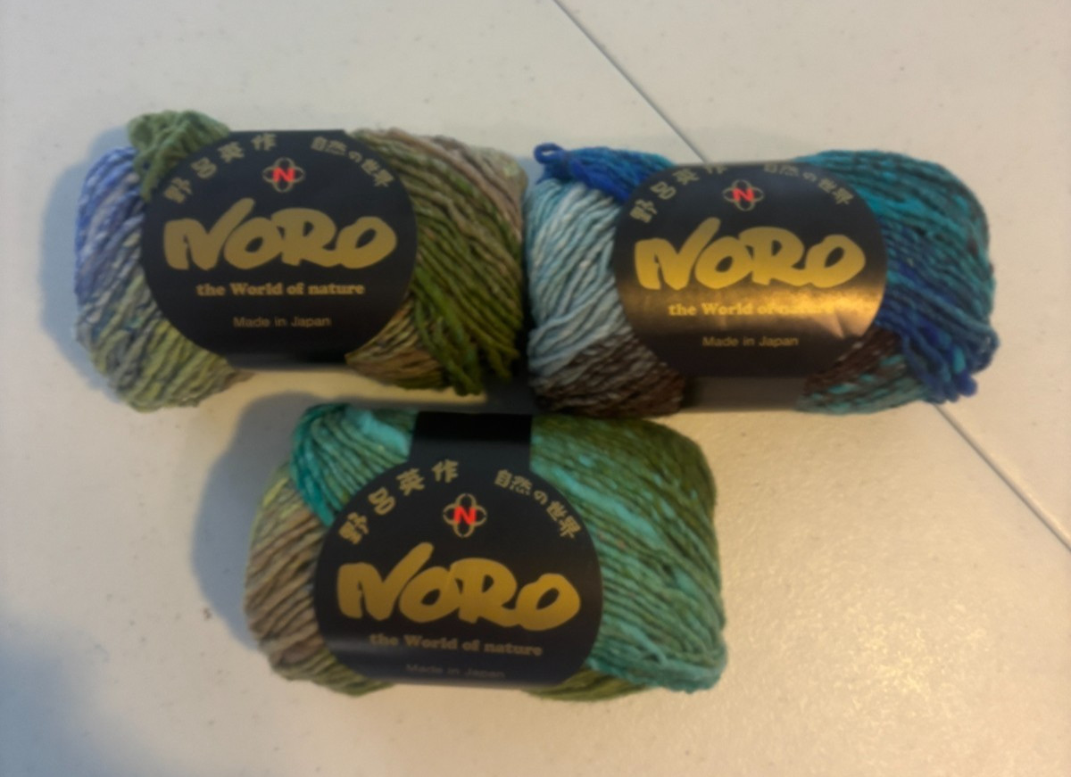 3x Noro Kureyon Yarn 100% Wool Multicolor #344 Lot L 50g 100m Made in Japan