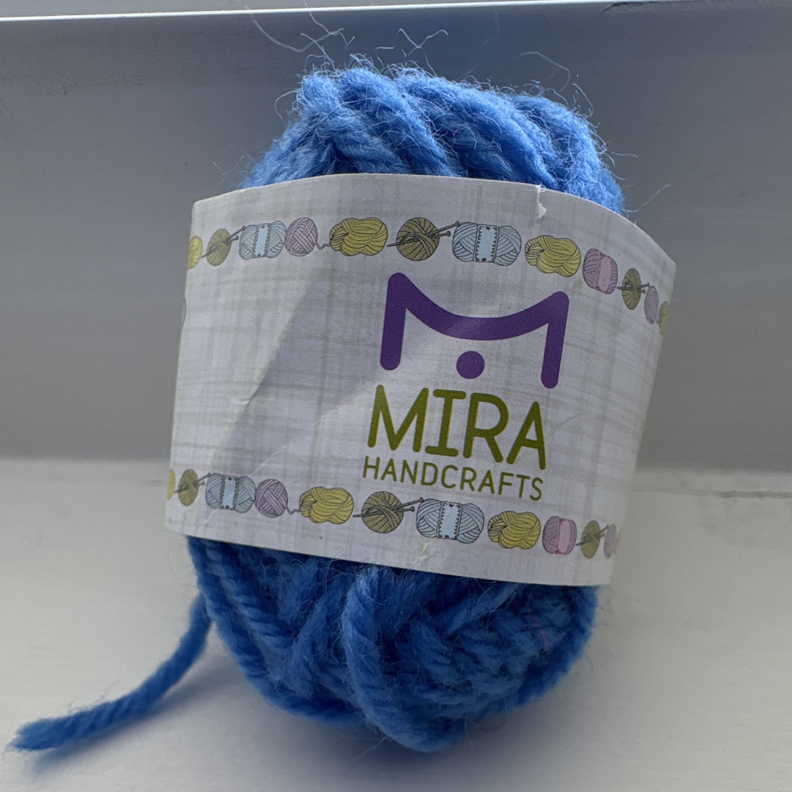 Mira Handcrafts Acrylic Yarn #3 DK Light Worsted Blue Skein 10g Crochet