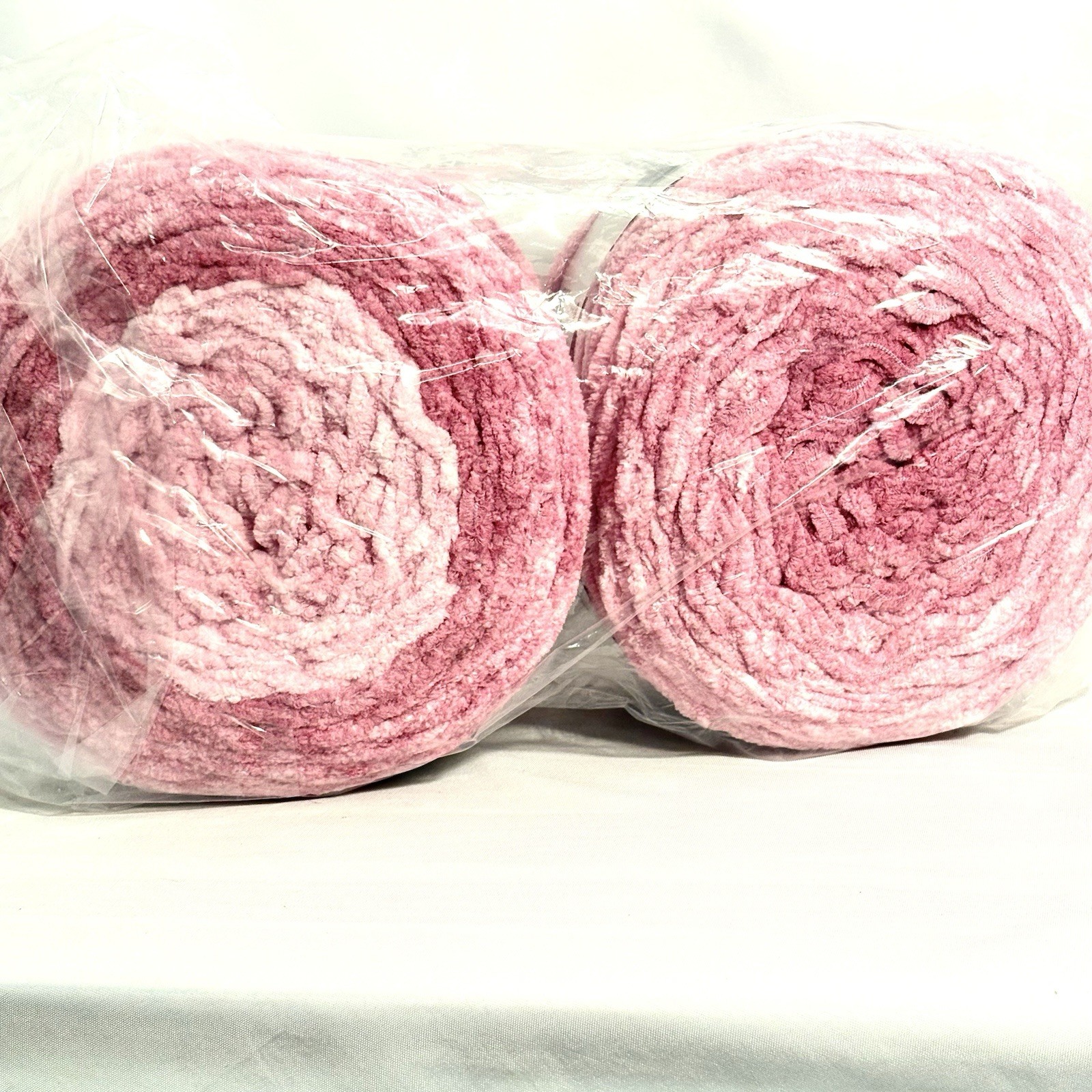 Bernat Baby Blanket Yarn Dappled Pink 2 Pack Yarnsperations Rosie Super Bulky