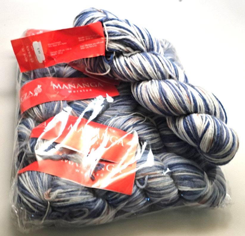 Bag of 5 Mananga – Handpainted Superwash Worsted – 6K5 Lovely Lilacs