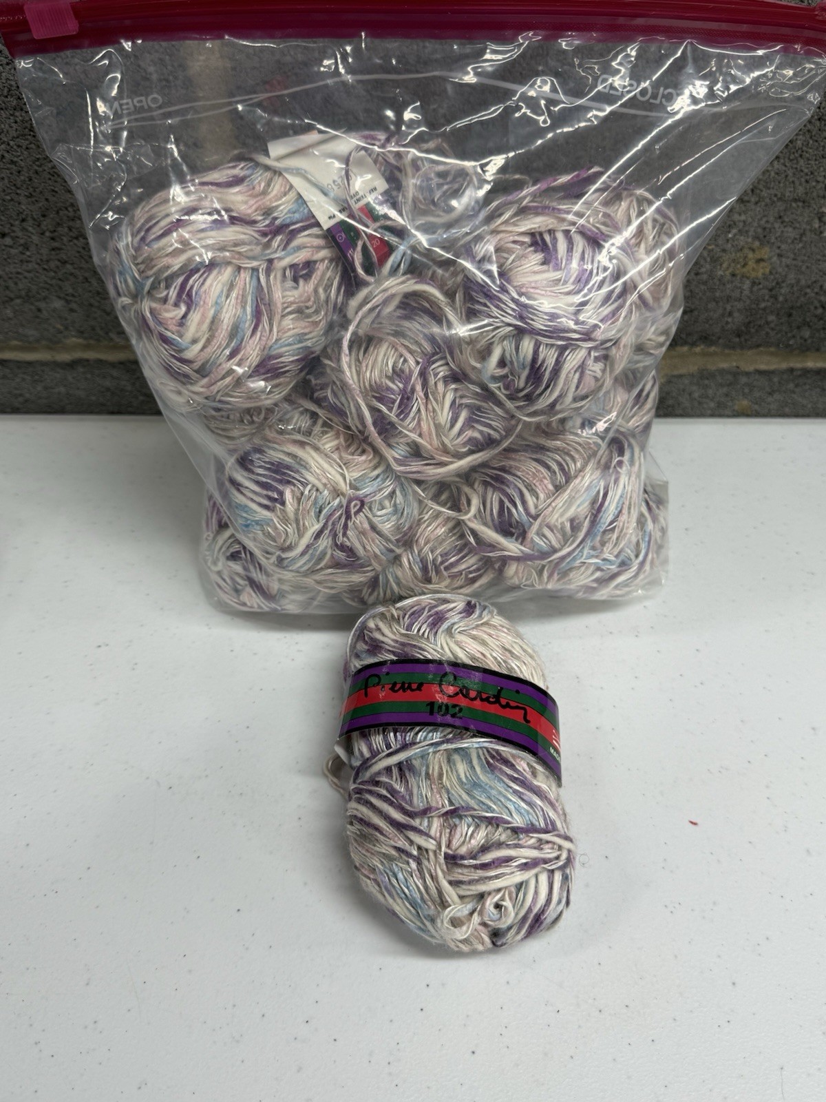 Piene Cardiz ‘102’ Acrylic/Cotton Yarn Multi Color 9 Skein Lot