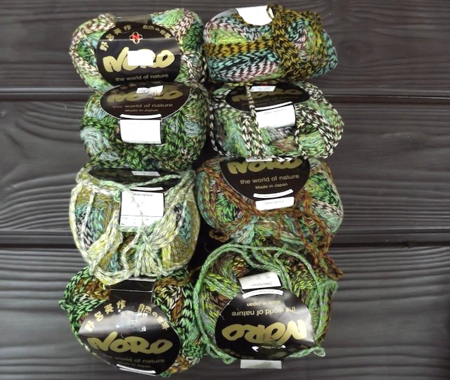 Noro Tidori, 8 balls, 88 meters each, 40 gr. balls, rayon, nylon, cashmere