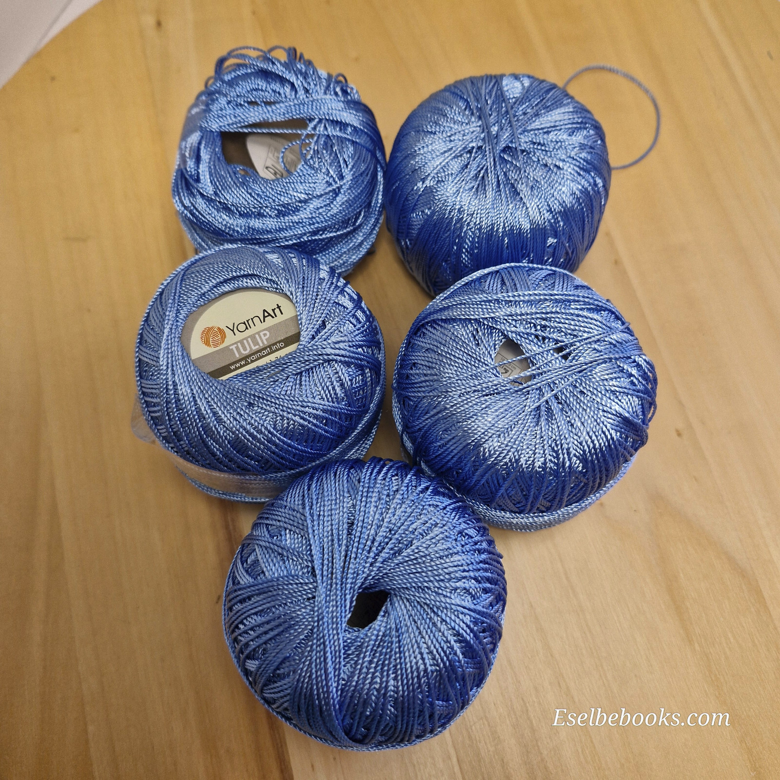 Yarnart Tulip 100% acrylic yarn – light blue colour – 345 grams – (255)