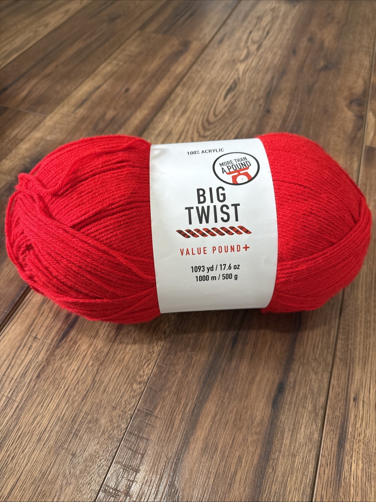 Joann Big Twist Value Pound+ Varsity Red