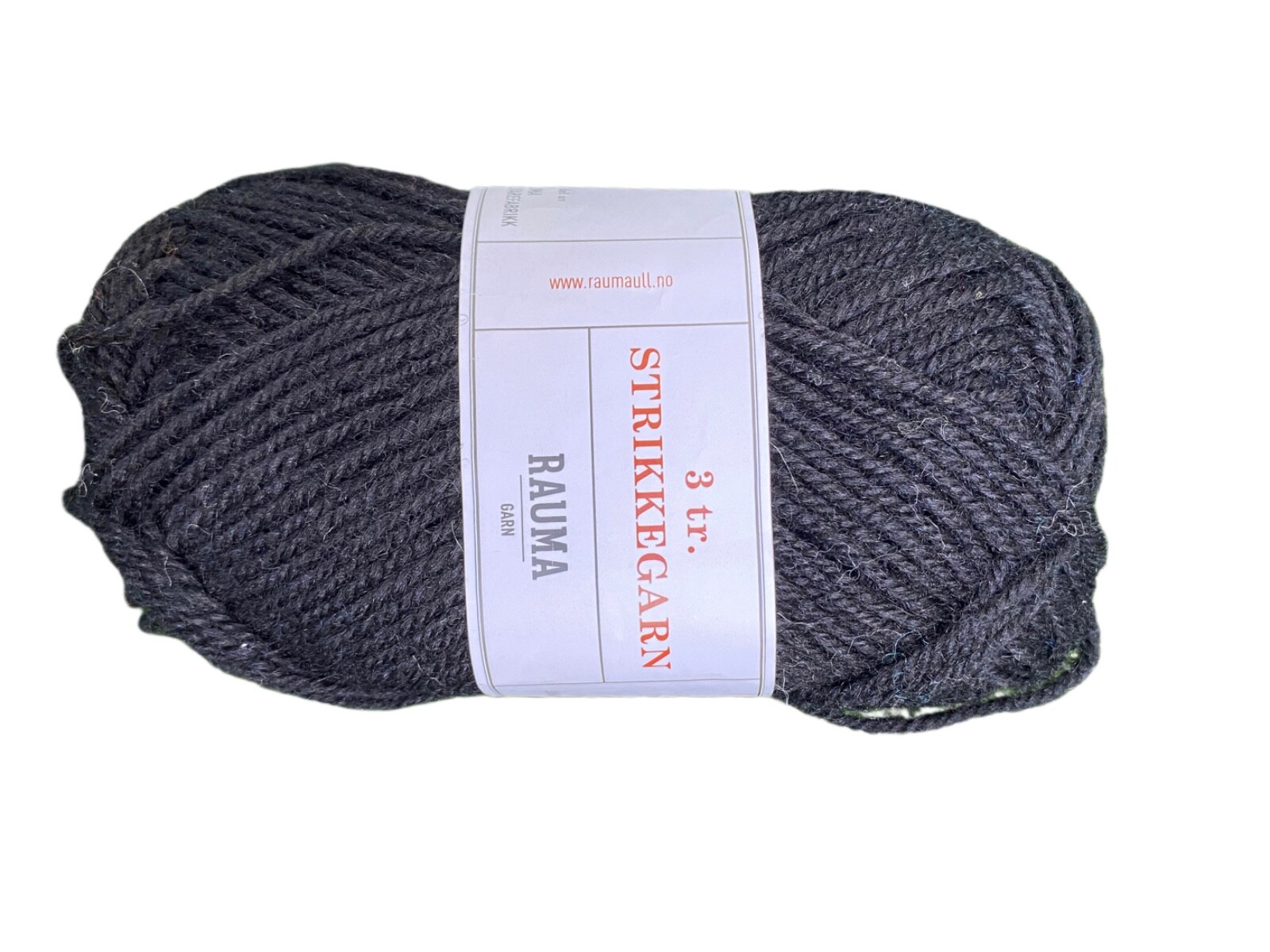 Rauma Garn 3 tr. Strikkegarn yarn Norway Color 136 Gray 50g 105 m 100% Norsk New