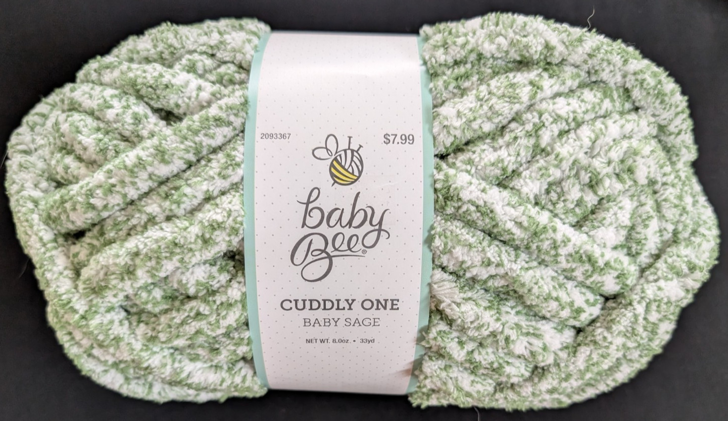 Baby Bee Cuddly One Yarn – #07 Baby Sage – One Skein – 100% Polyester