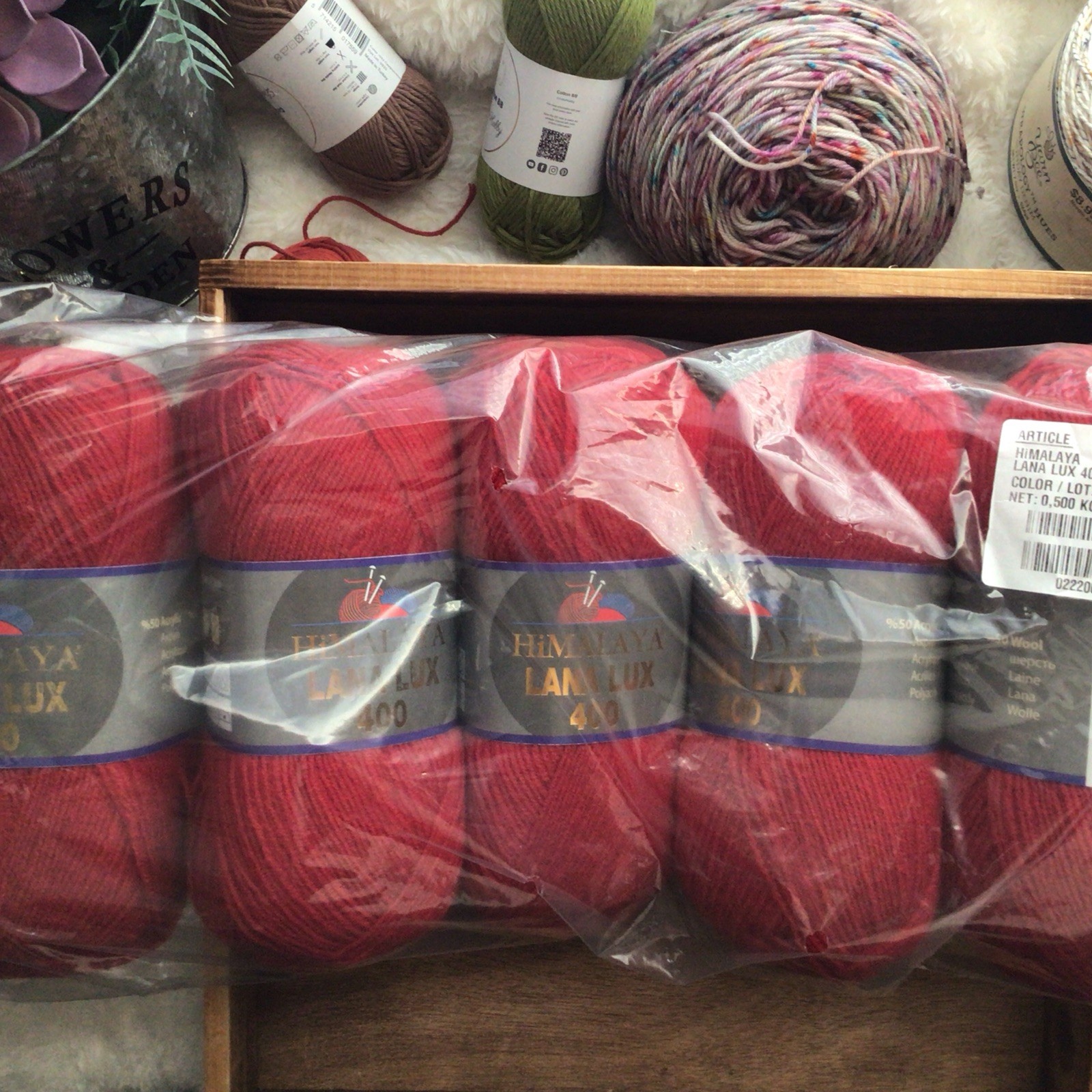 Lot Of 5/Himalaya Lana Lux 400 Yarn/3.5 oz 437 yds Each