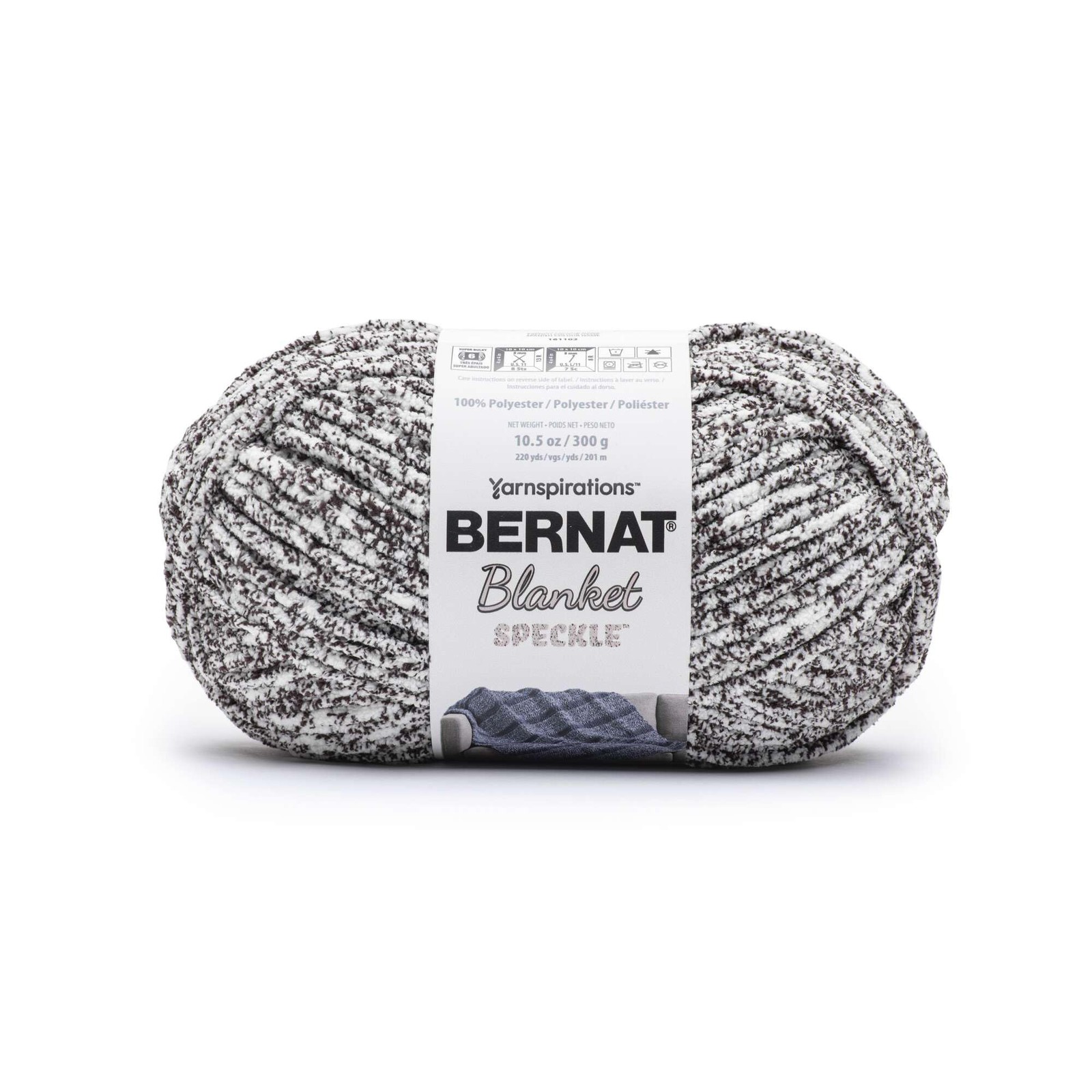 Super Bulky Polyester Yarn 300G Speckled Colorful Drops Machine Wash 220Yds