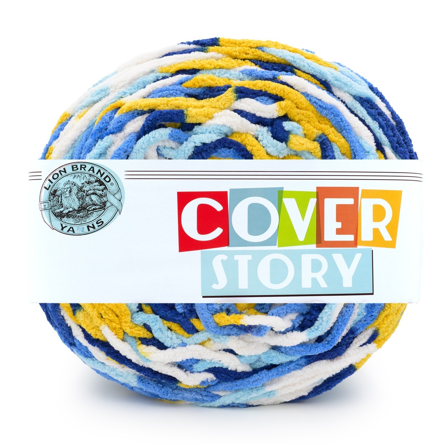 (1 Cake) Lion Brand 533-261H Cover Story Super Bulky Blanket Yarn, Starry Night
