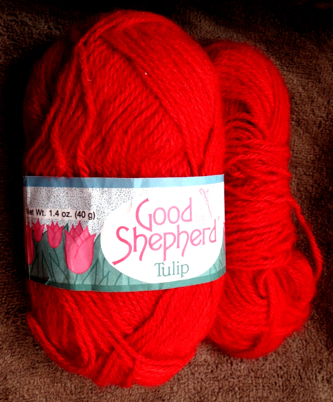 Good Shepherd ~ Tulip ~ Red ~ Acrylic Knitting Yarn from Brazil