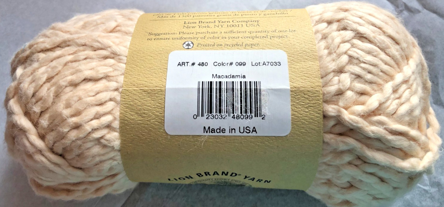 Lion Brand Nature’s Choice Organic Cotton 3 oz. each